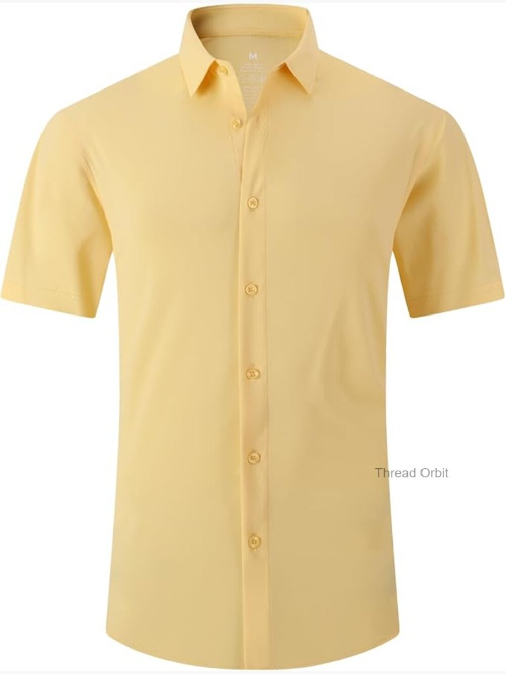 Mens Button Down Short Sleeve Shirt Wrinkle Free Stretch Business Casual